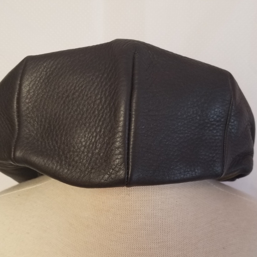 Orvis Dark Brown Deerskin Leather Hat L/XL - Picture 3 of 5